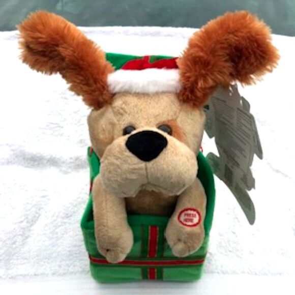 Holiday Pooch - Squeeze The Paw and ............ The Ears Flap and it Sings - Picture 2 of 4